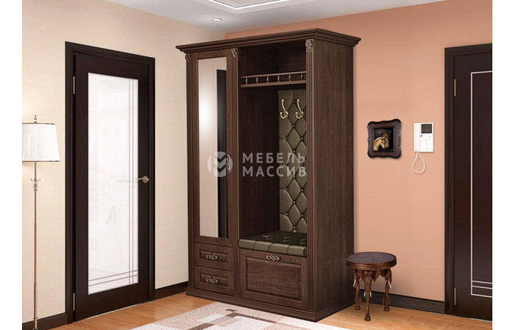 Прихожая с открытой вешалкой и зеркалом 3 из серии Тунис